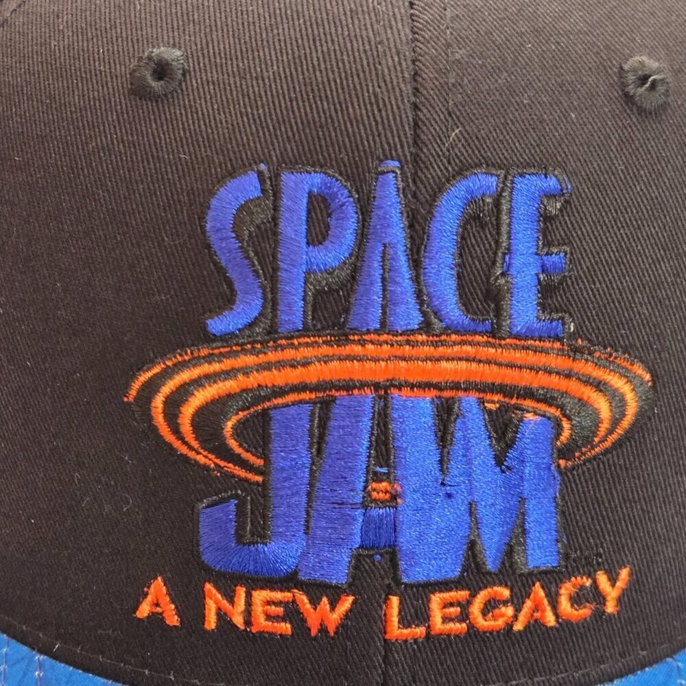Space Jam Hat Cap Snap Back Black Blue A New Legacy Logo - Picture 7 of 7